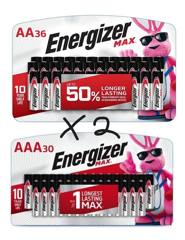 2023 Raffle 620 132 Energizer Batteries! 72 AA and 60 AAA!!! Great